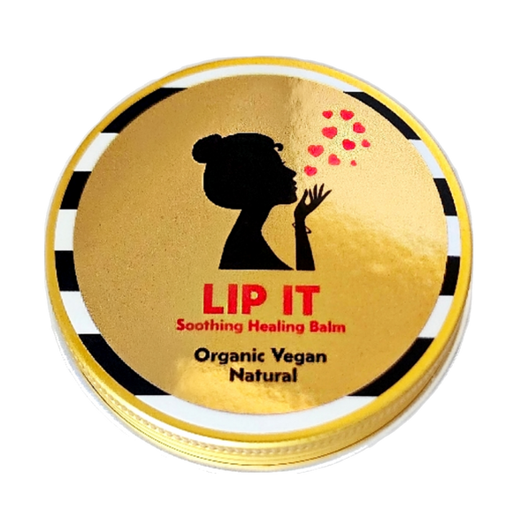 LIP IT - Large 2 oz, long-lasting barrier of soothing, luscious, hydration for dry/chapped/cracked lips. Vegan, lanolin-FREE, NO beeswax, non-sticky