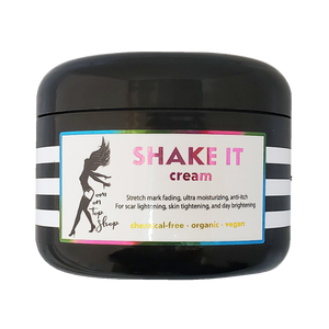 SHAKE IT - Butter cream <br>*After (even DECADES after) pregnancy <br>*OR for anyone with scars/stretch marks, dry/ashy skin, loose skin, eczema <br>*OR just use as an everyday head-to-toe moisturizer! <br>*Anti-itch, organic, vegan, chemical-free
