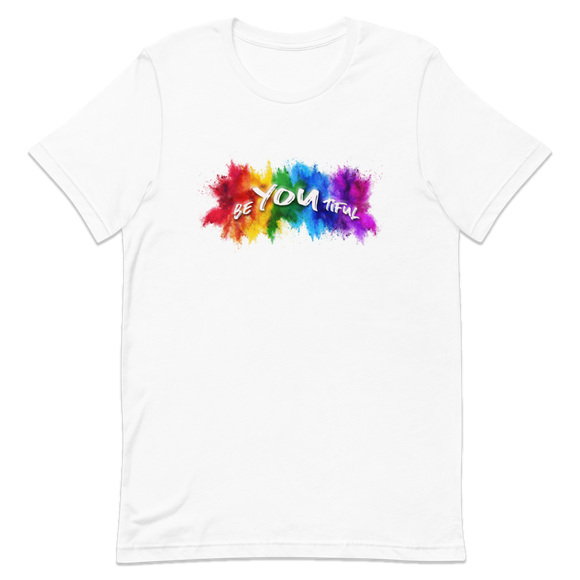 BeYOUtiful Unisex T-Shirt - A lightweight and comfy shirt to remind yourself and others to BE YOURSELF, as our uniqueness is what makes us special!