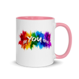 BeYOUtiful Coffee Mug - A "beYOUtiful" reminder to yourself and to others to BE YOURSELF, as our uniqueness is what makes us special!