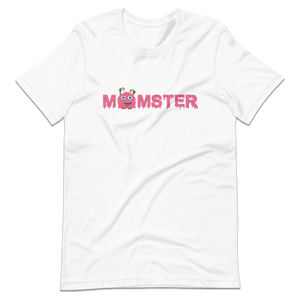 Pink MOMSTER t-shirt - A humorous daily reminder that a "Momster" mom is still a mom on top of it all! ;)