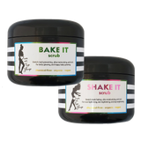 BAKE IT + SHAKE IT - Butter scrubs <br>*During+after (even DECADES after) pregnancy<br> *Prevent and fade stretch marks, also use for dry skin/loose skin/scars/eczema. <br>*Anti-itch, organic, vegan, chemical-free