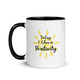 Today I Choose Positivity mug, because attitude is everything! Inspirational and motivational coffee mug for positive thinking!